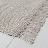 Bleached Jute Fringe Rug - 2'4