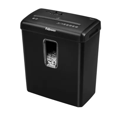 Powershred 6ct Cross-Cut Paper Shredder - Black: Shreds Credit Cards & Staples, Jam-Resistant, Auto Start