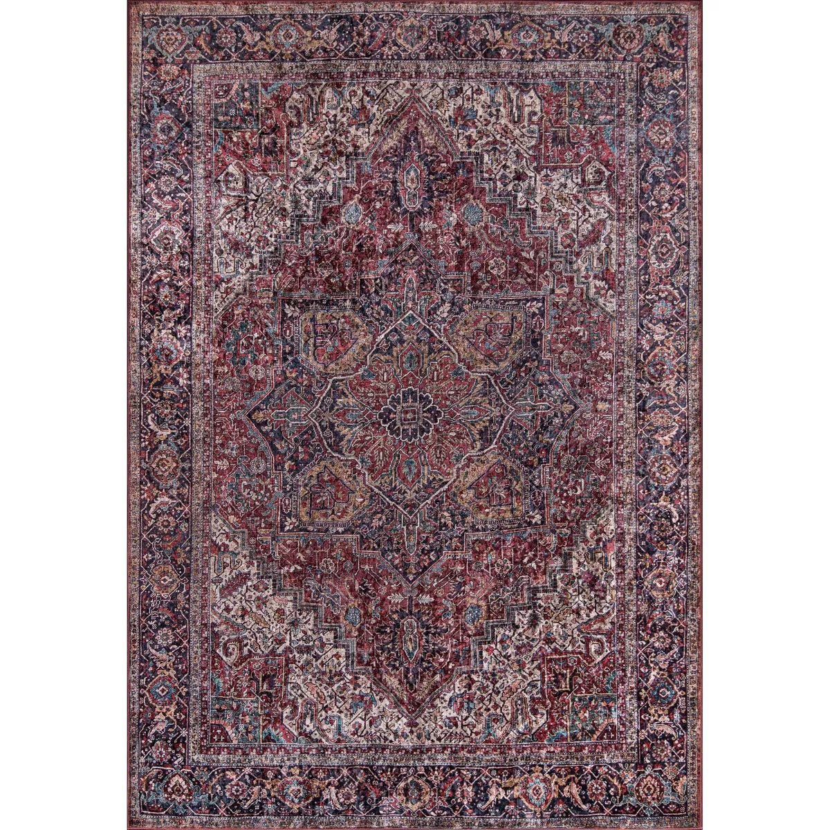 Karachi Alai Rug Burgundy 6'x9'