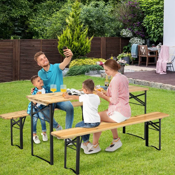 3 PCS Beer Table Bench Set