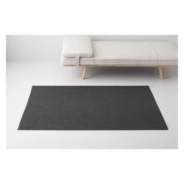 Washable Solid Machine Tufted Rug 4'X5'6"