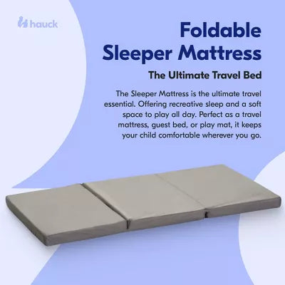 Foldable Portable Thick Sleeper Foam Mattress for Kids, Toddler Nap Pad, Gray