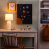 2-in-1 Starry Kids' Table Lamp White