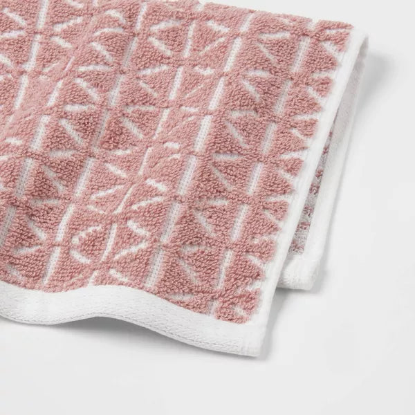 2pc Boho Bath Towels and Washcloths Set