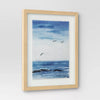 (Set of 2) Seascape Framed Art Set Natural