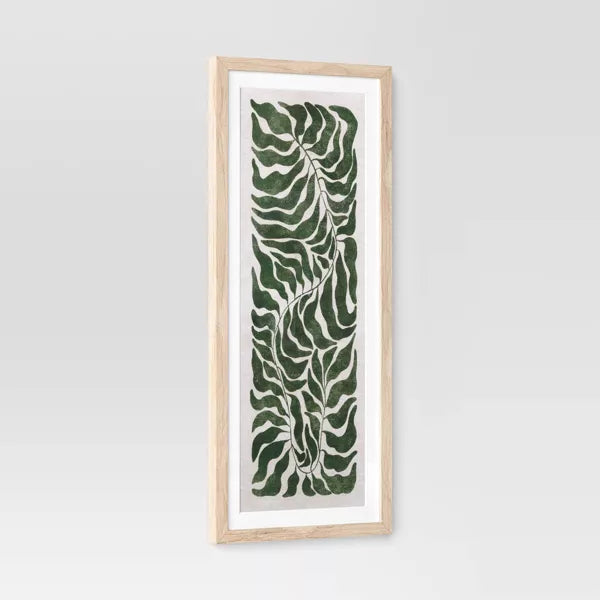 (Set of 3) Modern Seaweed Framed Arts Naturals