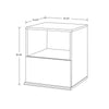 1 Drawer Modular Nightstand White