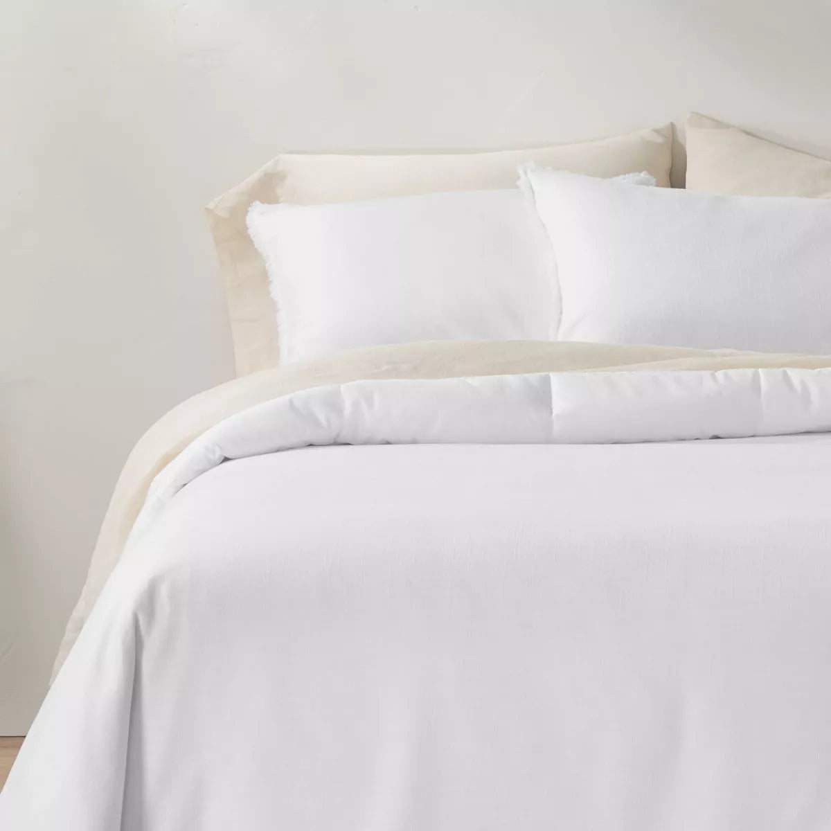 Heavyweight Linen Blend Comforter & Sham Set - Full/Queen