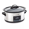 MyTime Technology Programmable Slow Cooker - Stainless Steel: 10 Settings, Auto Keep Warm, Dishwasher-Safe