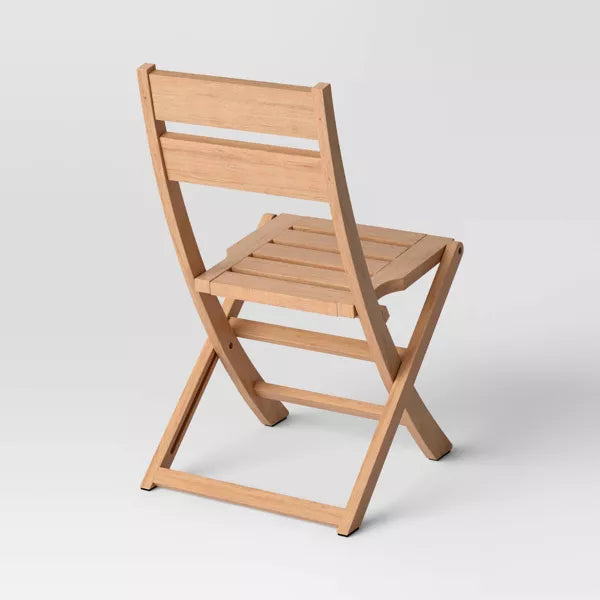 Ferron Wood Outdoor Portable Sport Chair Natural