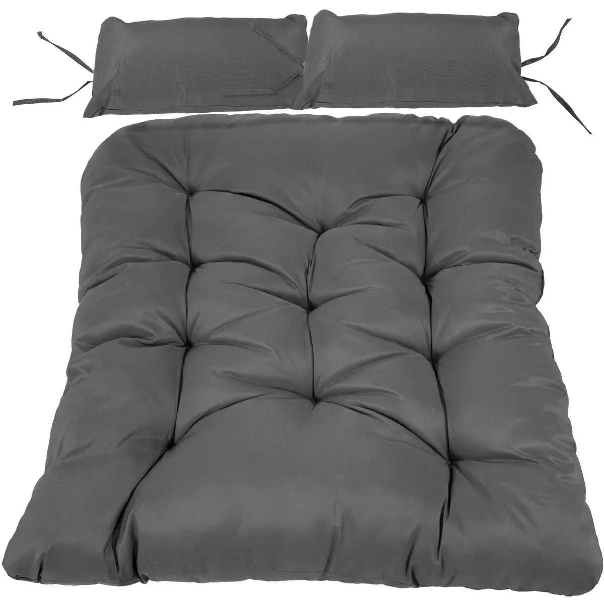Outdoor Andrei Double Egg Chair Replacement Seat Cushion - Dark Gray