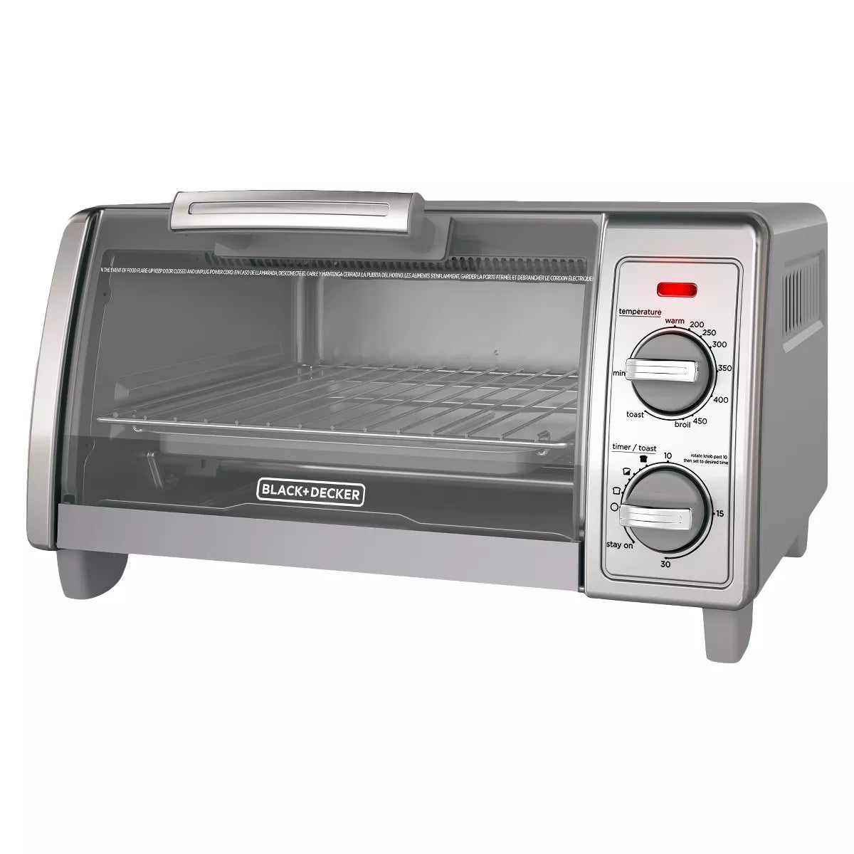 4 Slice Toaster Oven - Silver