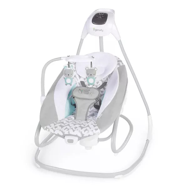 2-in-1 Multi-Direction Compact Baby Swing & Rocker with Vibrations - Raylan
