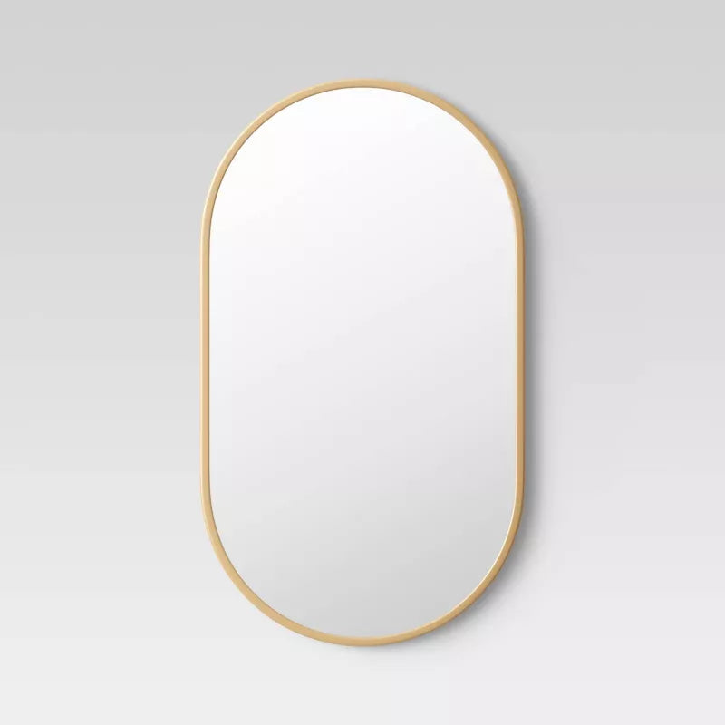 Metal Oval Pill Mirror