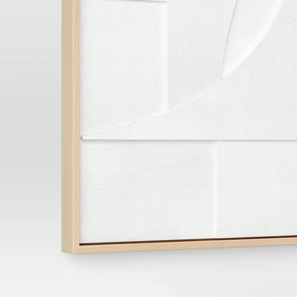 Dimensional II 3D Framed Wall Sculpture with Sand texture