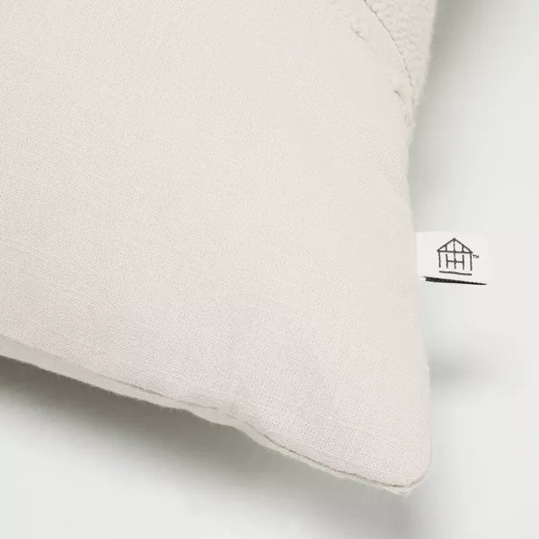 Slub Center Stripe Oversized Lumbar Bed Pillow