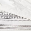 5pc Woven Diamond Stripe Comforter Set Cream/Black - Full/Queen