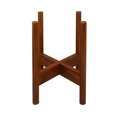 Wooden Plant Stand Antique Mahogany