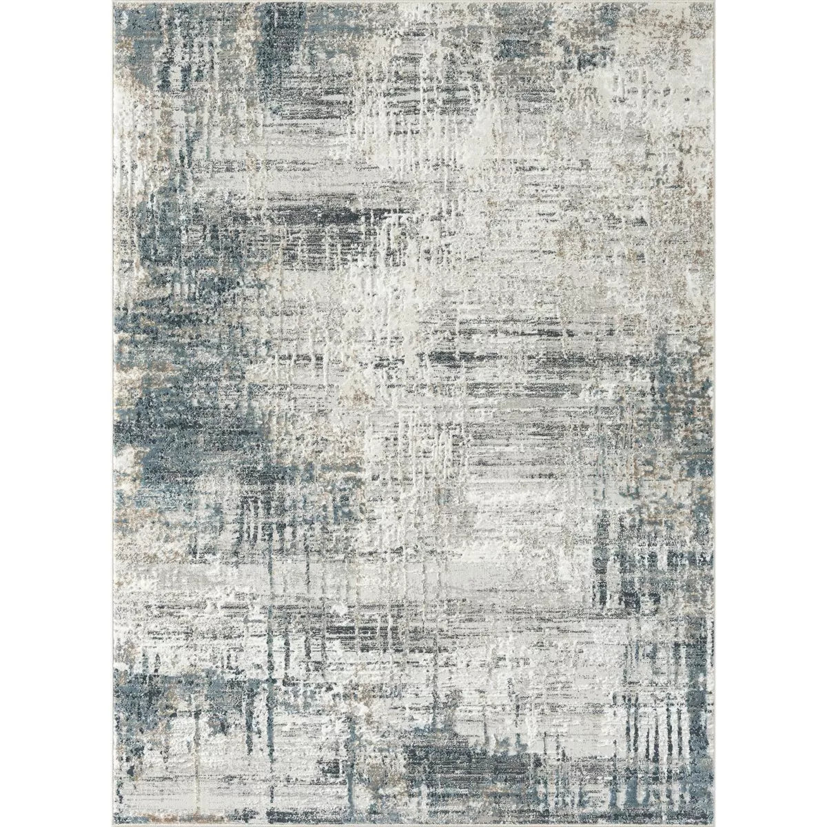 Modern Abstract Distressed Area Rug