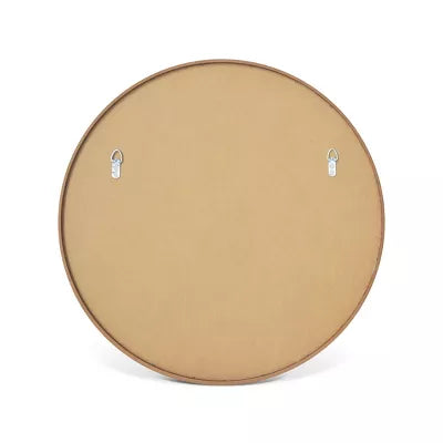 Wood Round Mirror Natural