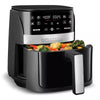 Digital Window Air Fryer with 8 Presets & Guided Cooking: Dishwasher-Safe Parts