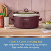 Cook & Carry Programmable Slow Cooker Ceramic Lambrusco Red
