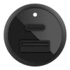 2-Port 37W USB-C/USB-A Power Delivery Car Charger with 3.3' USB-C/USB-C Cable