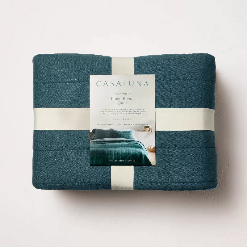 Heavyweight Linen Blend Quilt - Queen