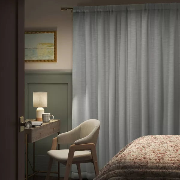 Blackout Henna Window Curtain Panel Gray