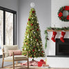 Pre-lit Full Alberta Spruce Artificial Christmas Tree White LED Lights