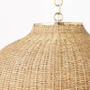 Large Seagrass Pendant Table Lamp Brown