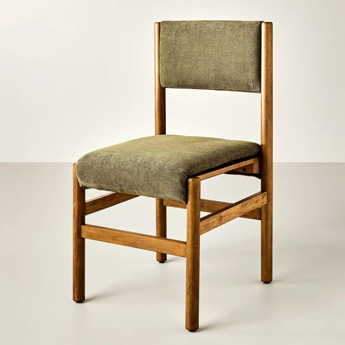 Dowel Leg Upholstered Armless Dining Chair