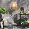 Fisher Stack & Wicker Outdoor Patio Chair, Rocking, Gray