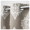 Pair Medallion Blackout Thermal Grommet Top Window Curtain Panels