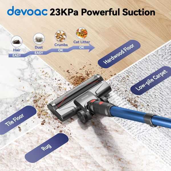 Corded Vacuum Cleaner, Stick Vacuum, Free-Stand