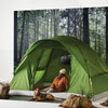 6 Person Dome Family Tent Green