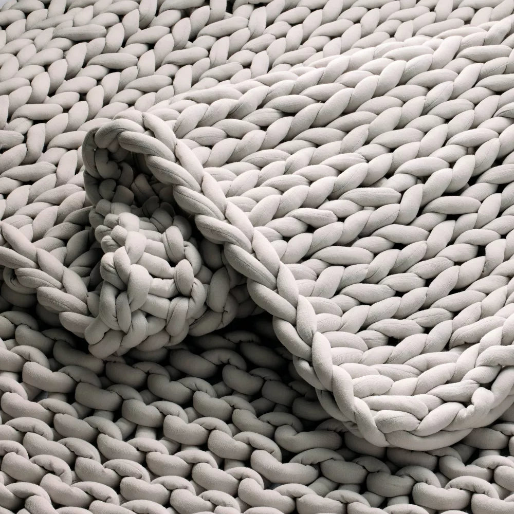 50"x70" 12lbs Solid Knit Weighted Blanket - Casaluna™ SHOWROOM ITEM