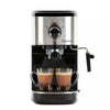 Compact Espresso/Cappuccino Machine EC Select – Black/Stainless, Thermo Block, Removable Reservoir