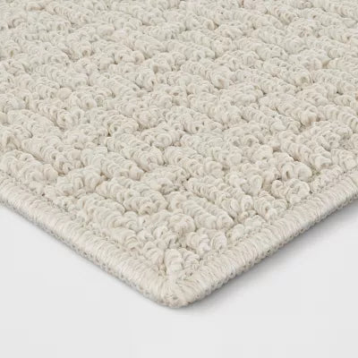 Washable Solid Machine Tufted Rug - 4'x5'6"