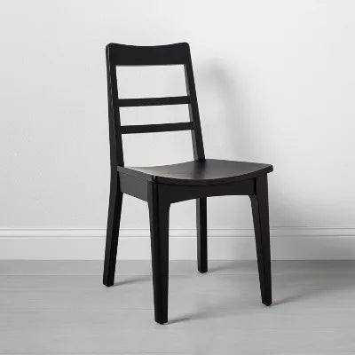 2pk Wood Ladder Back Dining Chair Set