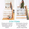 2-in-1 Supergate Secure Plastic Gate - White