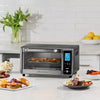 Digital 4-Slice Toaster Oven Air Fryer with 11 Cooking Functions Stainless Steel Gray: Dishwasher-Safe Parts