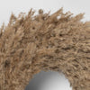 Pampas Preserved Dried Wreath Brown