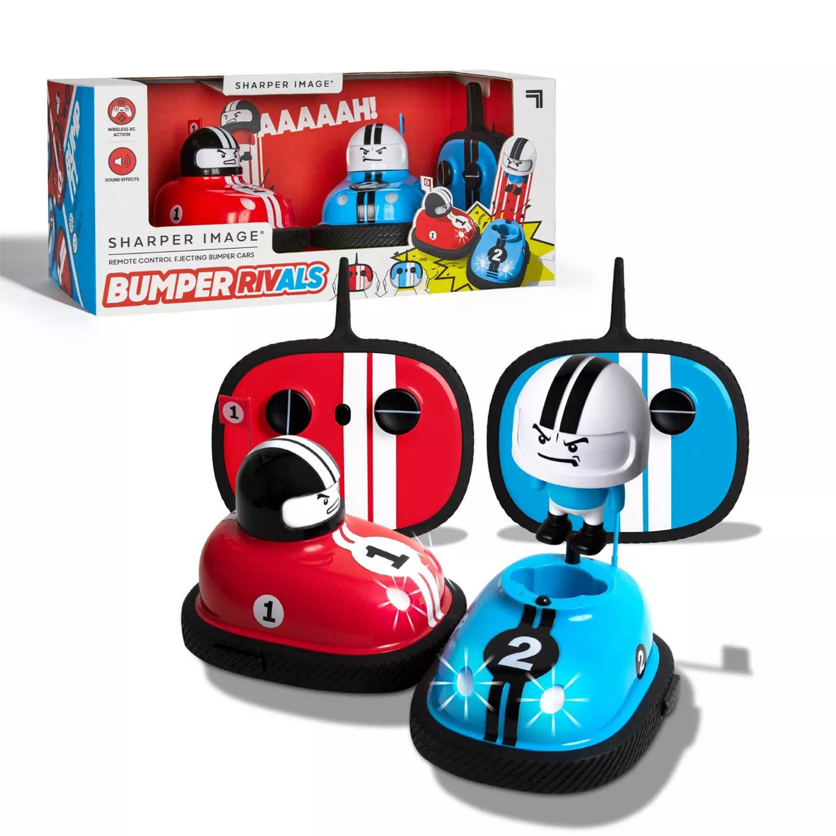 RC Red & Blue Ejecting Bumper Rivals Set - 6pc