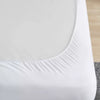 All Natural Cotton Percale Quilted Mattress Pad White - King