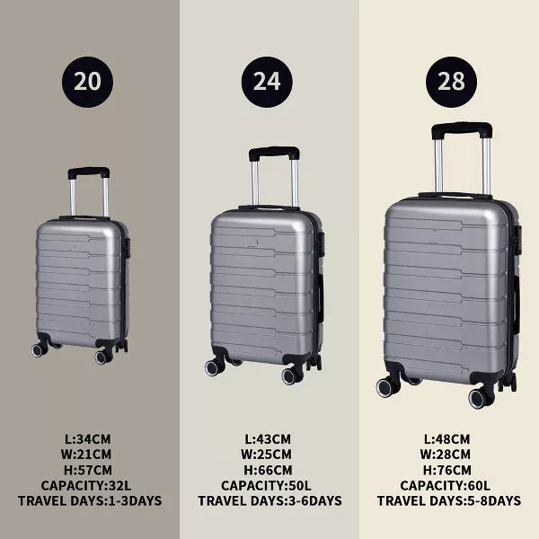 1-Piece, Suitcases with Spinner Wheels Hardside Expandable Luggage Suitcase with TSA Lock for Travel