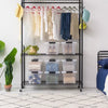Storage Bin with Lid and Secure Latching Buckles