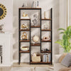 6-Tier Bookshelf, Industrial Book Display Rack