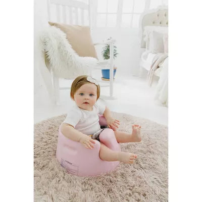 Baby Infant Soft Foam Comfortable Floor Booster Seat Supportive Chair with 3 Point Adjustable Safety Buckle Strap Harness
