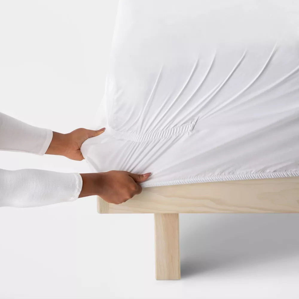400 Thread Count Solid Performance Sheet Set (Queen)